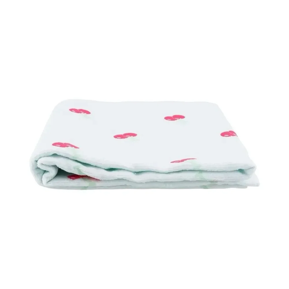 The Crème Shop Quick Dry Microfiber Hair Towel Wrap - Cherry Print